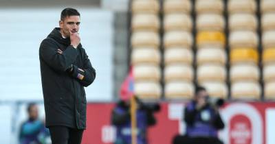 O treinador do Nacional, Tiago Margarido, durante o jogo da 13ª jornada da I Liga de Futebol contra o Gil Vicente realizado no Estádio Cidade de Barcelos, Barcelos, 7 de dezembro de 2024. MANUEL FERNANDO ARAÚJO/LUSA
