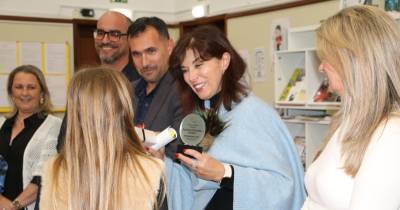 Elsa Fernandes dirigiu palavras de incentivo aos alunos.