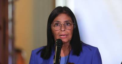 Delcy Rodríguez, Presidente interina da Venezuela.