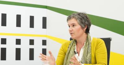 A Coordenadora Regional do BE/Madeira, Dina Letra.