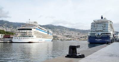 Três navios de cruzeiro no Porto do Funchal esta quarta-feira