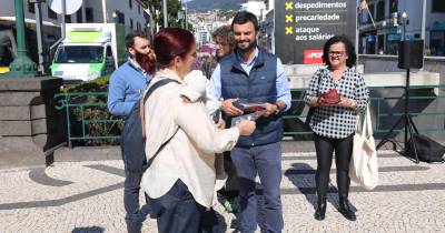PCP em ação política no Funchal.