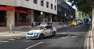 Assaltante foi apanhado em flagrante delito.