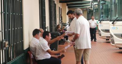 A CDU realizou hoje uma ação de contacto com trabalhadores e utentes da Rodoeste.