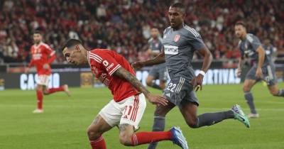 Ángel Di Maria (31), João Mário (44), Tiago Gouveia (65) e Anthony (68 a.g.) fizeram os golos lisboetas.