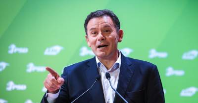 O presidente do PSD Luís Montenegro no X Congresso Nacional dos Autarcas Social Democratas (ASD) , no auditório do Instituto Superior de Engenharia do Porto.