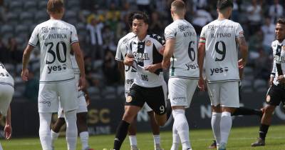 Os alvinegros adiantaram-se no marcador logo aos 2 minutos de jogo.