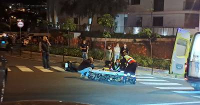 Motociclista fica ferido em colisão com automóvel no Funchal