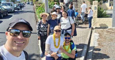 Grupo de 10 pessoas partiu da Madalena do Mar rumo ao Cabo Girão.