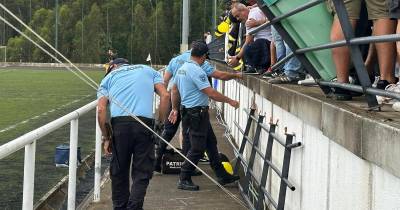 Estrutura desaba e origina susto no Complexo de Gaula (com fotos)