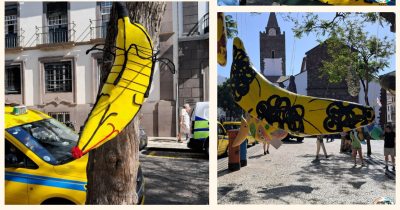 Alunos da Ponta do Sol expõem obra da “Banana Parade” no Funchal