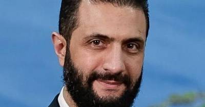 O Presidente sírio, Ahmed al-Sharaa.