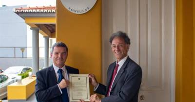 Cerimónia de tomada de posse foi presidida pelo embaixador da Áustria em Portugal.