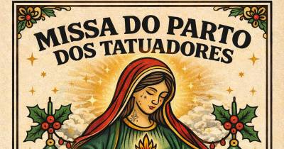 Tatuadores celebram missa do parto na Capela do Corpo Santo