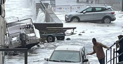 Ondas causaram vários prejuízos no Paul do Mar