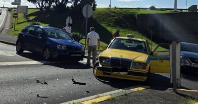 Choque em Santa Cruz à saída da via rápida