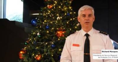 Veja a mensagem de Natal do presidente do Serviço Regional de Proteção Civil (com vídeo)