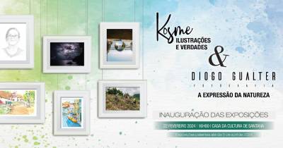 As exposições estarão em exibição até o dia 5 de abril.