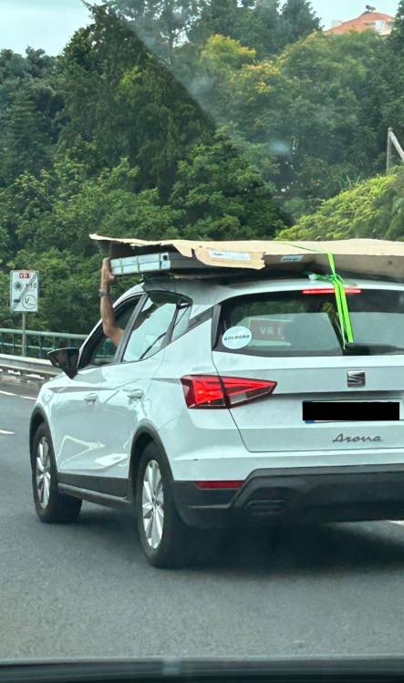 Transporte insólito e arriscado