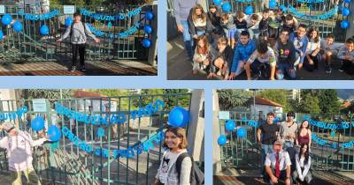 Dia Azul’ serviu para sensibilizar toda a comunidade escolar sobre o cancro da próstata.