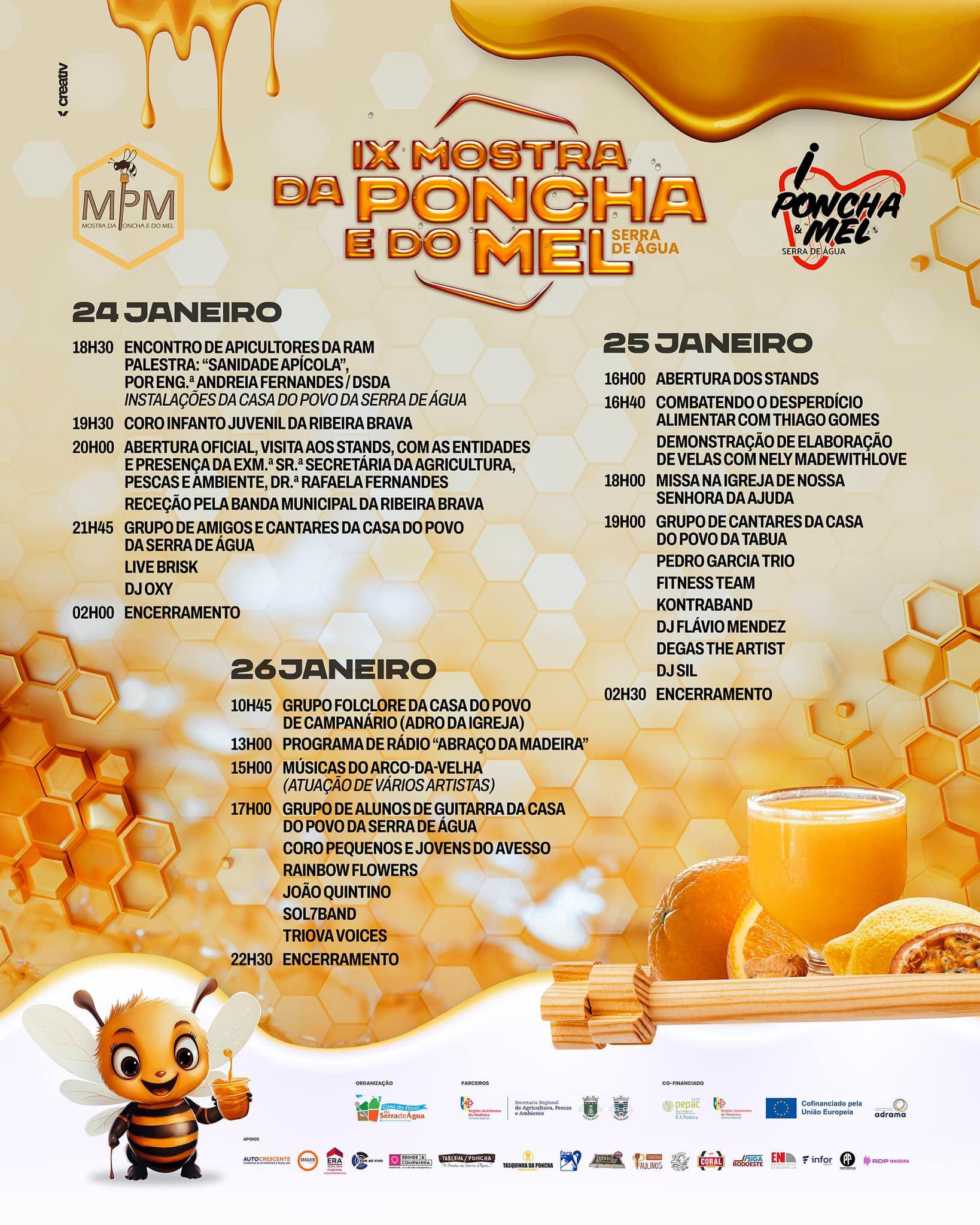 Mostra da Poncha e do Mel com atividade lúdico-didática de culinária