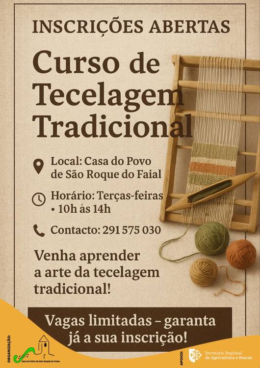 Incrições abertas para curso de Tecelagem Tradicional