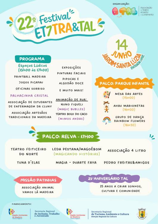 Festival ET7TRA&amp;TAL encerra com festa gratuita a 14 de junho