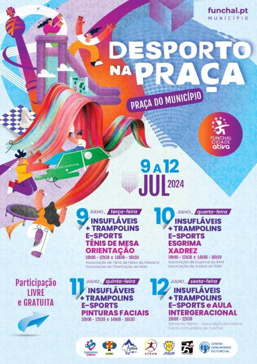 “Desporto na Praça” promete quatro dias de muitas atividades