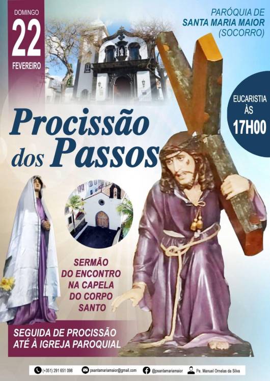 Procissão dos Passos na Igreja do Socorro sai à rua este domingo