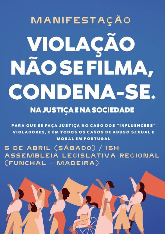 Cidadãos manifestam-se para exigir ações que protejam vítimas de violência sexual