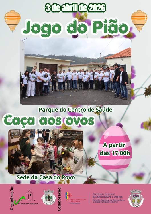 São Roque do Faial recupera jogo do pião na Sexta-feira Santa