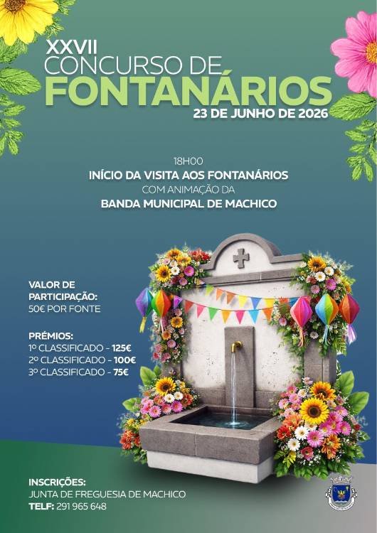Machico promove concurso de fontanários