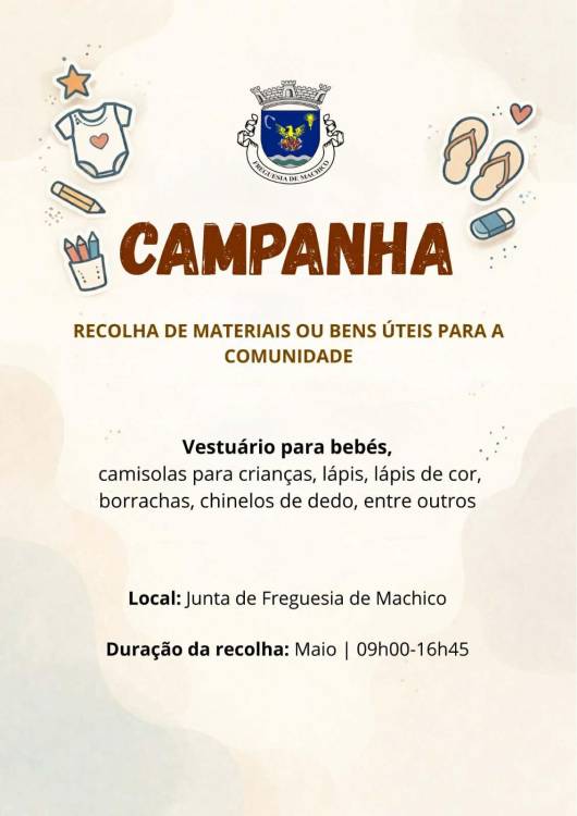 Machico promove campanha de recolha de bens para missão humanitária em Angola