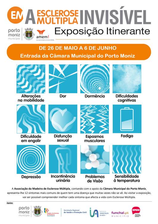 Exposição dedicada ao Dia Mundial da Esclerose Múltipla abre segunda-feira no Porto Moniz