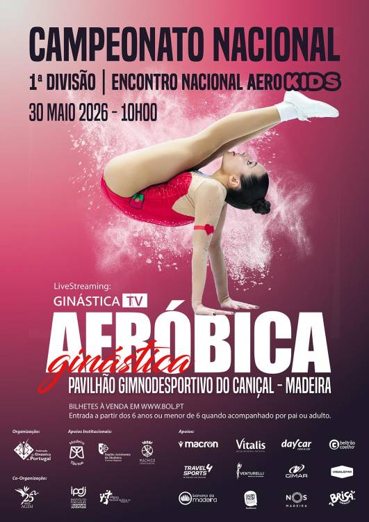 Caniçal recebe campeonato nacional de ginástica aeróbica