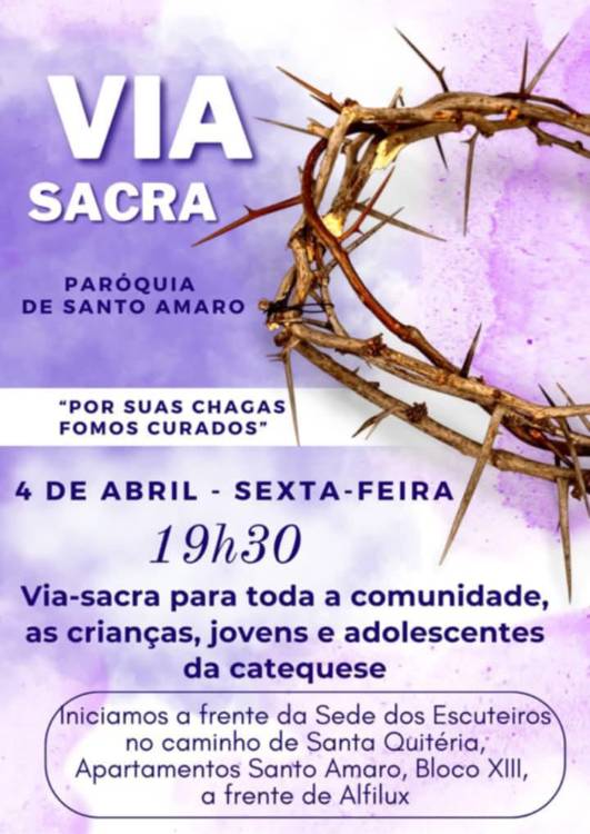 Via Sacra percorre as ruas de Santo Amaro esta sexta-feira