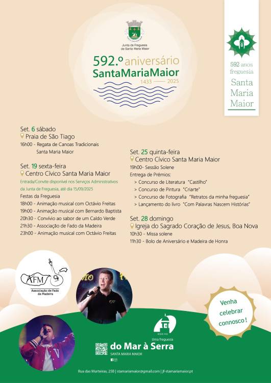 592.º aniversário de Santa Maria Maior celebrado com missa solene e várias atividades