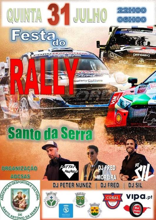 Festa do Rali realiza-se esta quinta-feira no Santo da Serra