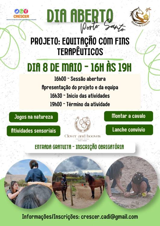 CRESCER leva projeto terapêutico ao Porto Santo