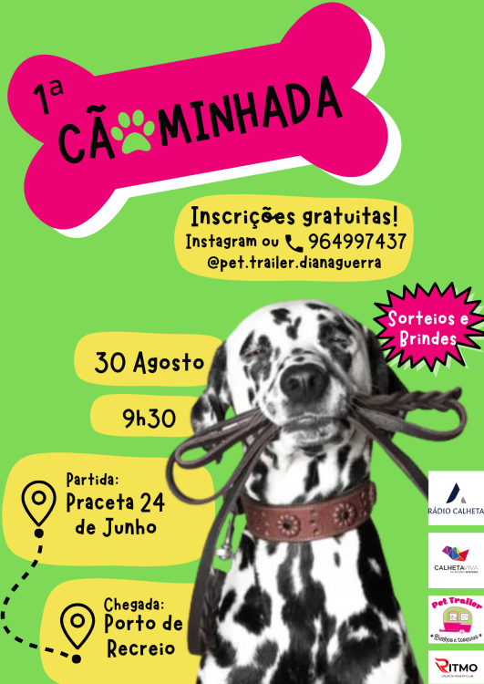 1.ª Cãominhada da Calheta realiza-se no próximo dia 30