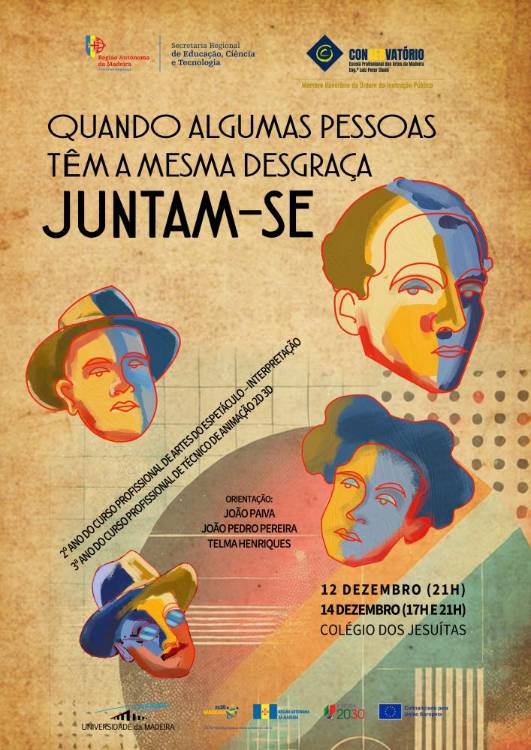 Espetáculo do Conservatório reflete sobre a arte e o legado de Orpheu, 100 anos depois