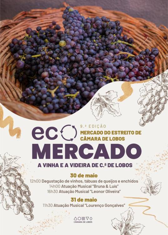 9.ª edição do Eco Mercado Circular celebra a vinha e a videira de Câmara de Lobos