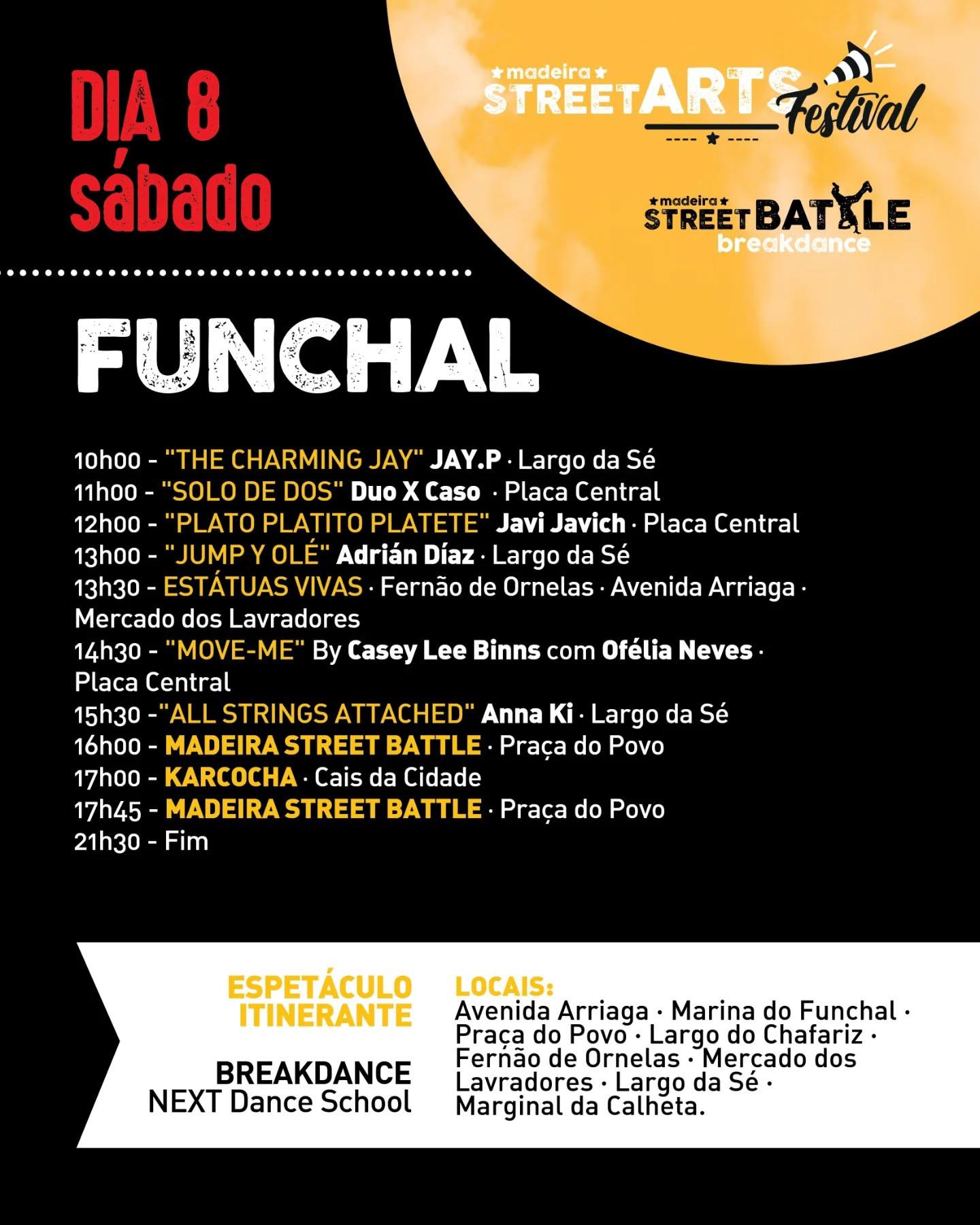 Saiba onde encontrar arte de rua este sábado no Funchal e na Calheta