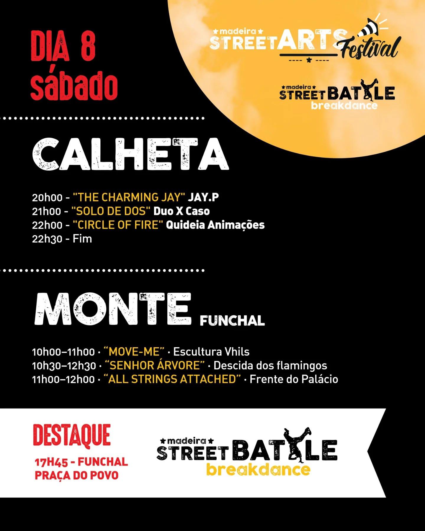 Saiba onde encontrar arte de rua este sábado no Funchal e na Calheta