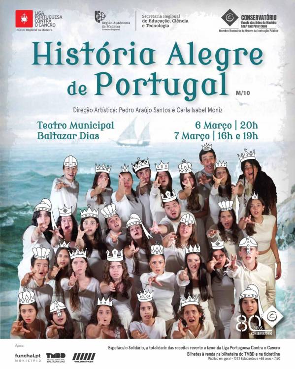 Últimas sessões da ‘História Alegre de Portugal’ esta tarde no Baltazar Dias