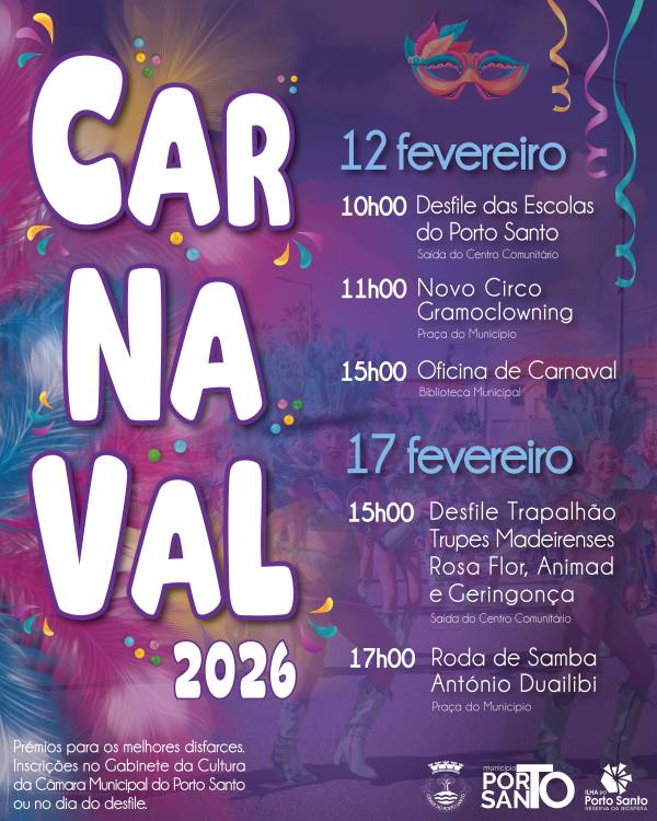 Porto Santo prepara-se para celebrar o Carnaval
