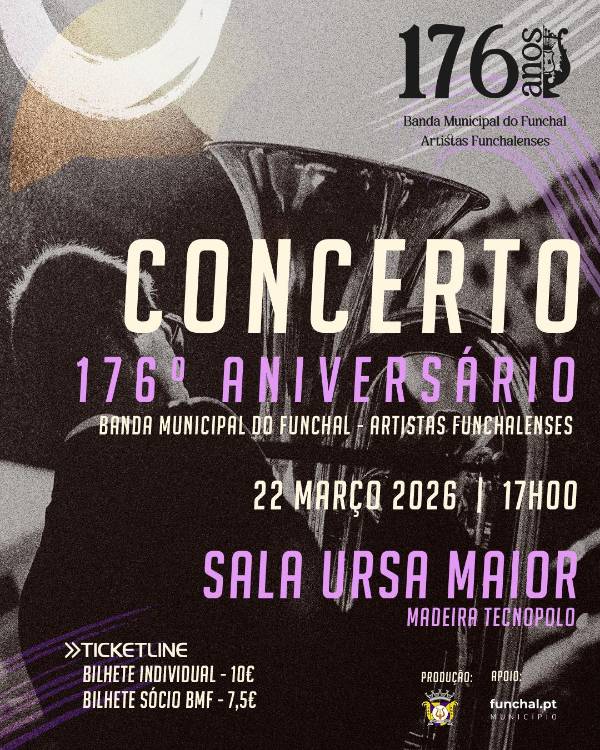 Banda Municipal do Funchal celebra 176.º aniversário com concerto