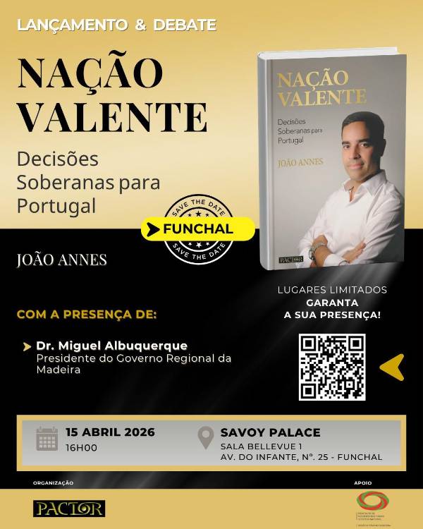 Livro ‘Nação Valente’ apresentado no Funchal a 15 de abril