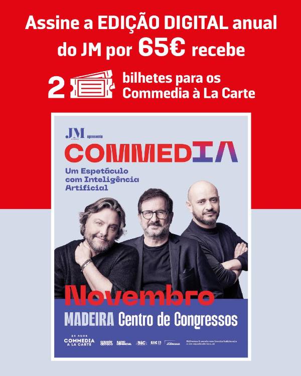 Assine o JM Digital e receba bilhetes para o espetáculo “Commedia à La Carte” na Madeira