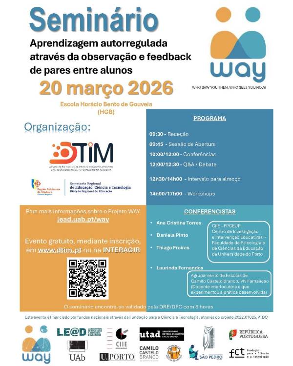 Madeira recebe Seminário do projeto ‘WAY - Quem te viu e quem te vê!’